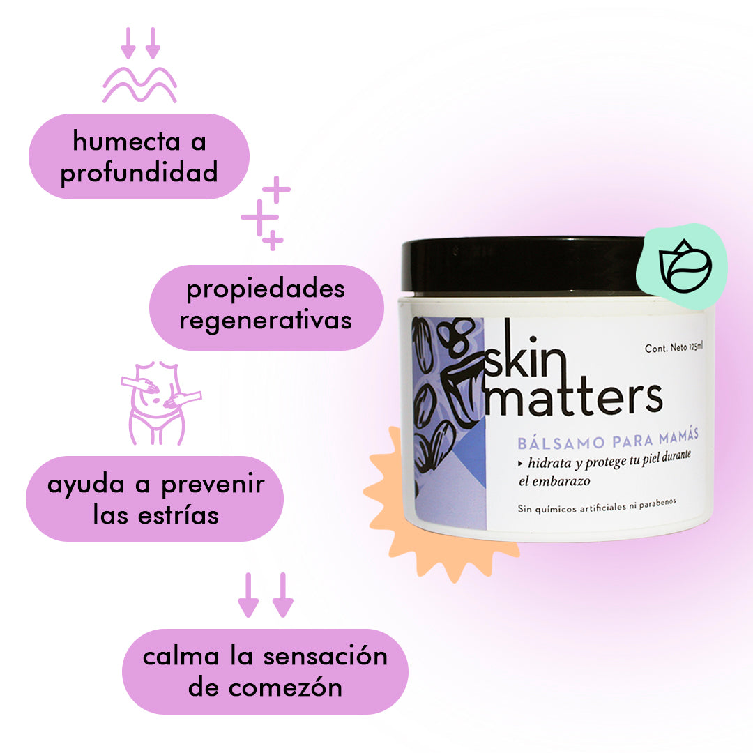 Kit de 4 bálsamos para mamá + Roll-On