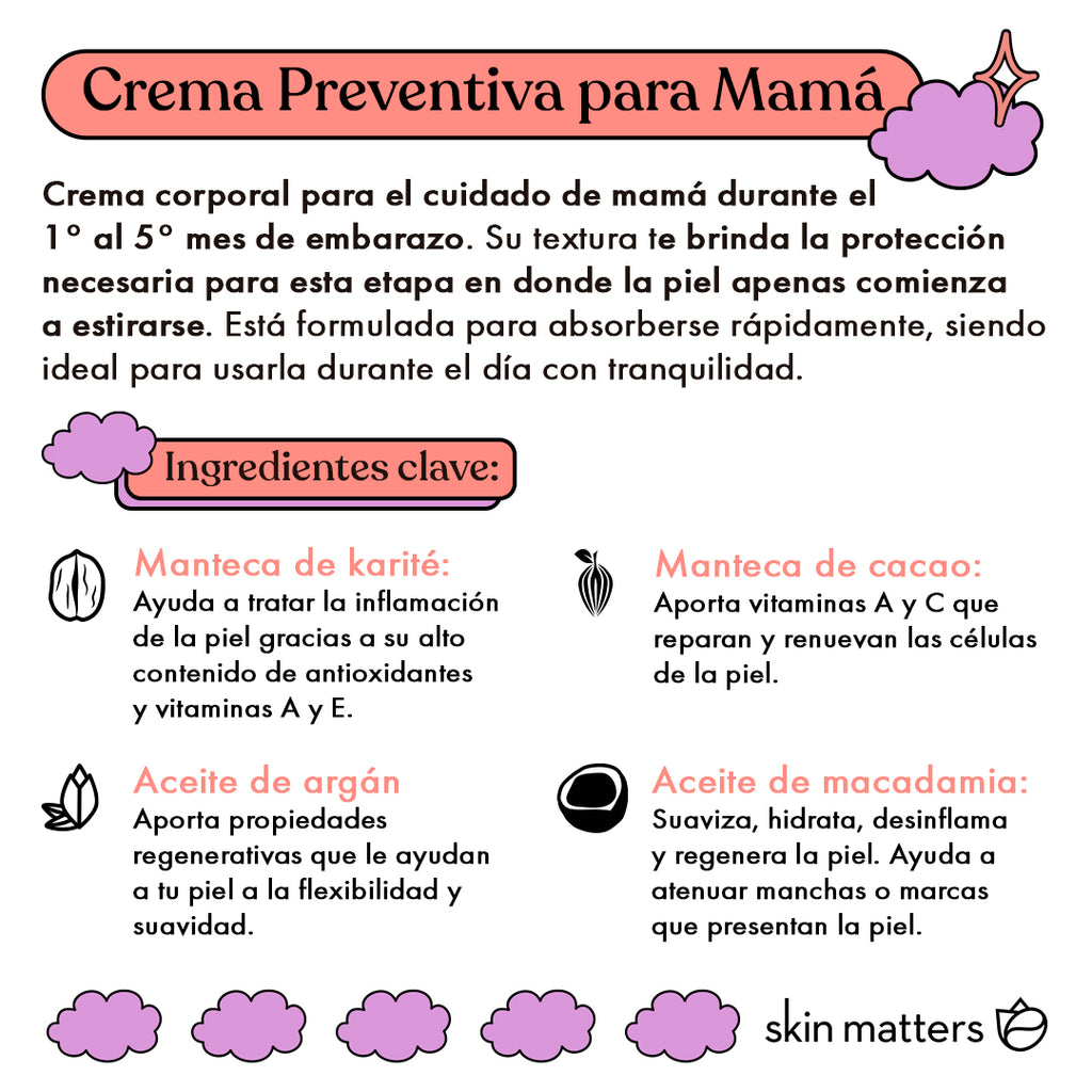Crema Preventiva Antiestrías para Mamá 125 ml