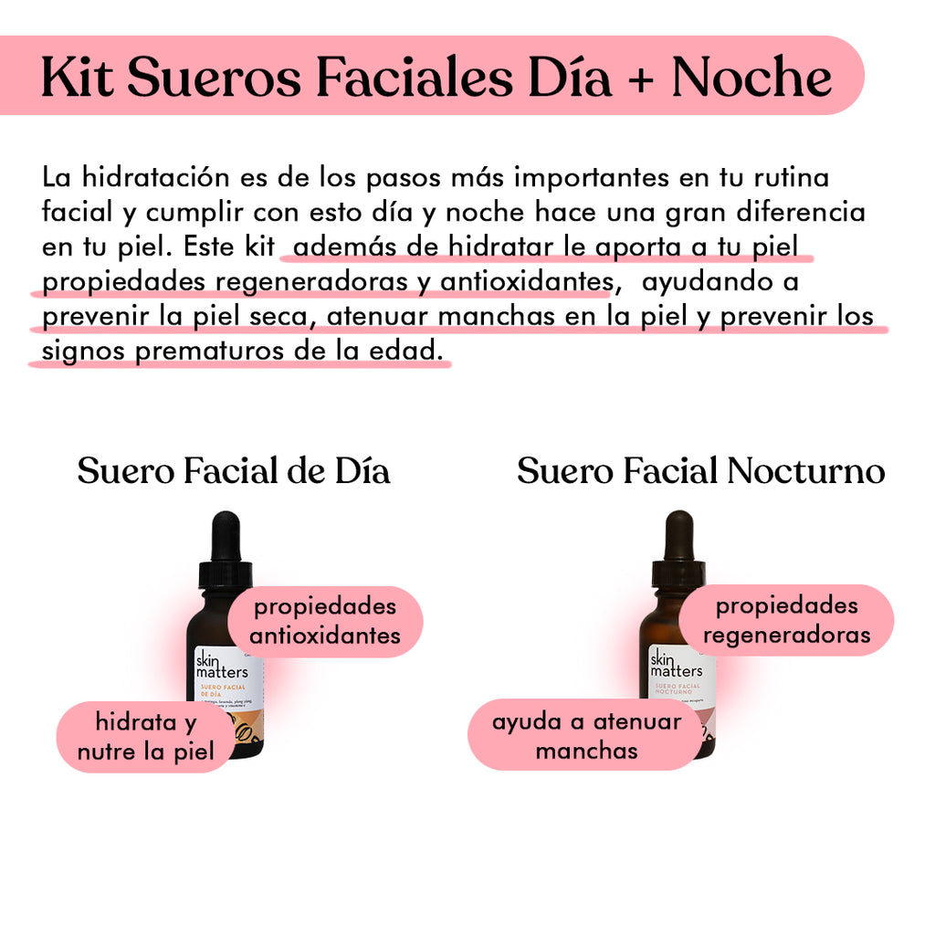 Kit de Sueros Faciales Día + Noche